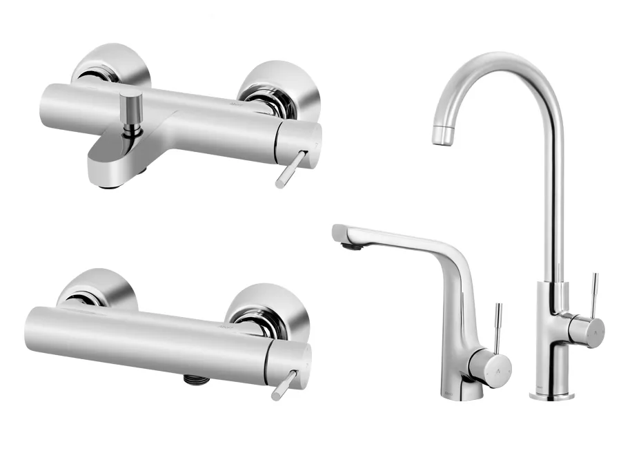 ست شیرآلات البرز روز مدل رومانیا کروم قیمت ست شیرآلات البرز روز مدل رومانیا کروم